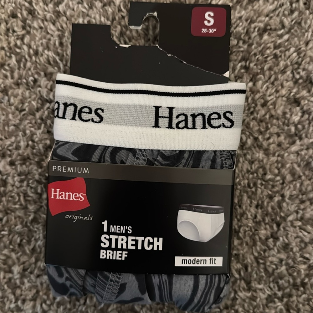 Hanes Originals Stretch Brief Size Small & X-Large